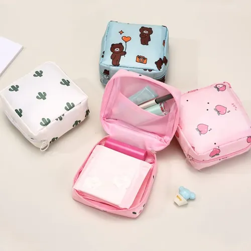 Bolsa De Almacenamiento Para Cuidado Femenino (pk), Almohadi Pink Flowers Not Specified