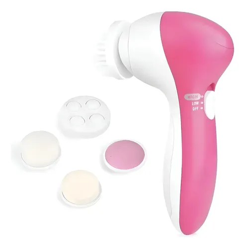 Cepillo Limpiador Facial Masajeador Exfoliante 5 En 1 A Pila