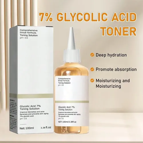 Tónico Facial Ácido Glicólico 7% Exfoliante 100 Ml Todo Tipo De Piel Día/noche