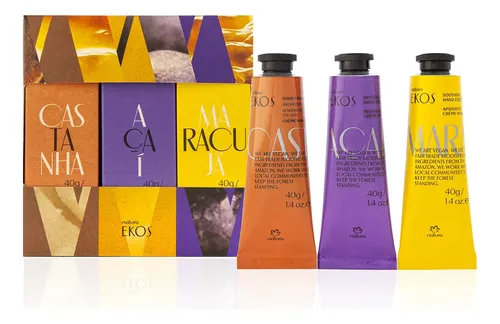 Crema Para Manos Trio Variety Pack Natura Ekos Tropical 40g X