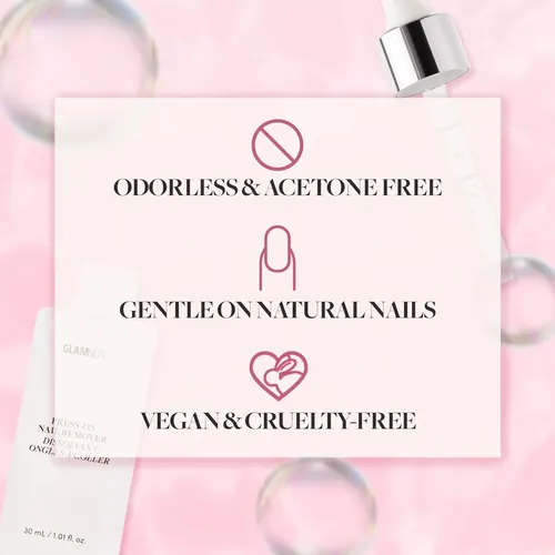 Removedor De Uñas Glamnetic Suave Sin Acetona 1.0 Fl Oz