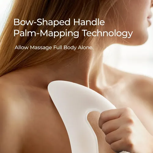 Set 4 Herramientas Gua Sha Scienlodic Resina Blanco