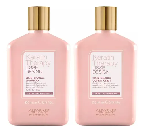 Kit Shampoo Y Acondicionador Alfaparf Liss Design Alisados