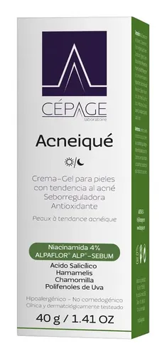 Cepage Acneique Crema-gel Antioxidante Pieles Acne 40g Momento de aplicación Día/Noche Tipo de piel Acneica