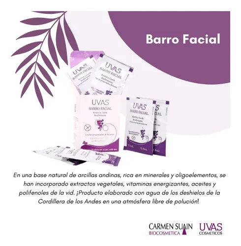 Kit Renovación (leche+pulidora+barro Facial) Uvas Cosméticos