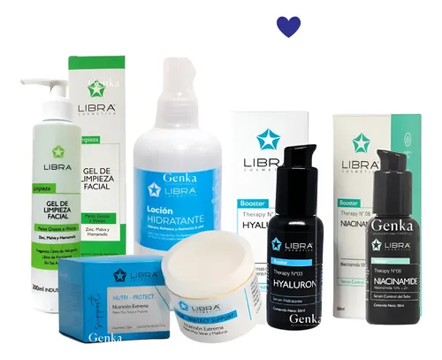 Kit Rutina Skincare Piel Mixta Con Niacina E Hialuroni Libra