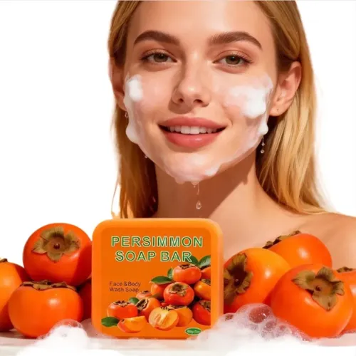 Pack 2 Jabón De Caqui Persimmon Soap Bar Quita Olor Corporal