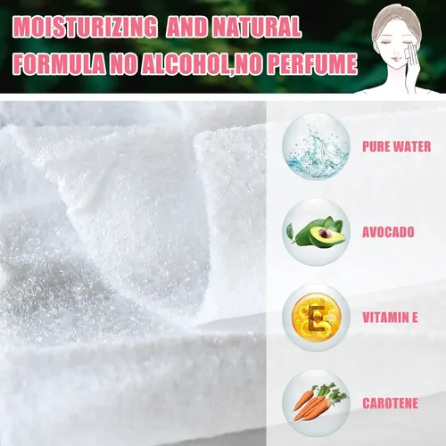 Toallitas Removedoras De Maquillaje Ctosree 150 Uds Rosado