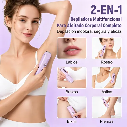 Y Depiladora Eléctrica For Mujer Bikini Doble Cabeza 2 En 1