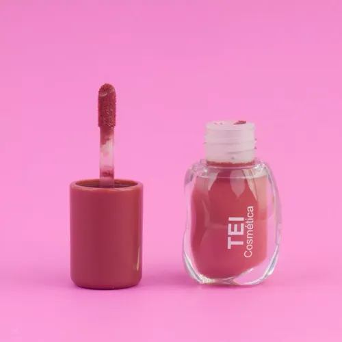 Labial Liquido Matte Intenso Lip Gloss Tei Cosmetica