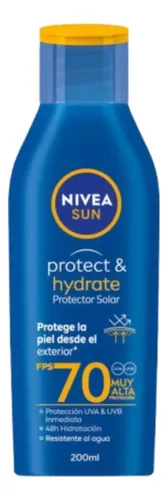 Protector Solar Nivea Sun Fps 70 + Gel Aloe Vera + Off Crema