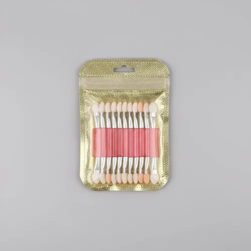 Aplicador Sombras Para Ojos Y Uñas Doble Punta X12un Make Up
