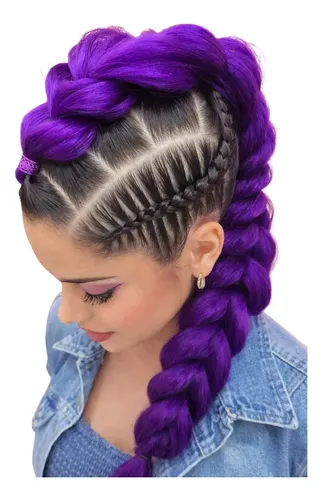 Jumbo Morado De 60 Cm Para Trenzar Al Guerrero Del K-pop Rum