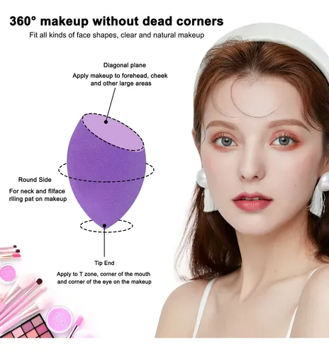 Set De Esponjas De Maquillaje Scartink 12 Unidades Sin Látex