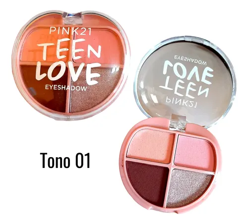 Paleta Pocket 4 Sombras Mixtas Teen Love Eyeshadow Pink21