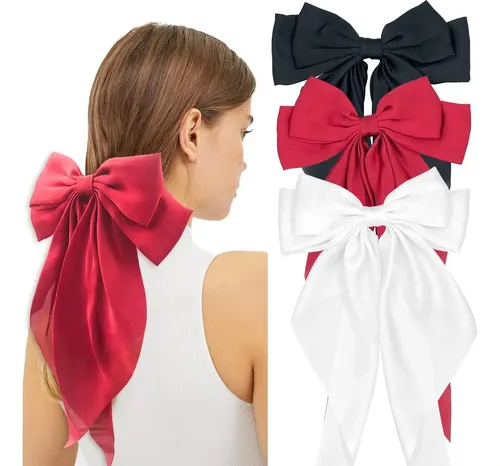 3 Lazos For El Pelo, Grandes Y Elegantes, Accesorios For Qd