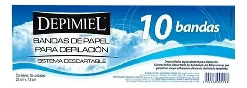 Bandas Depilatorias Sistema Descartable 10 Unidades Depimiel