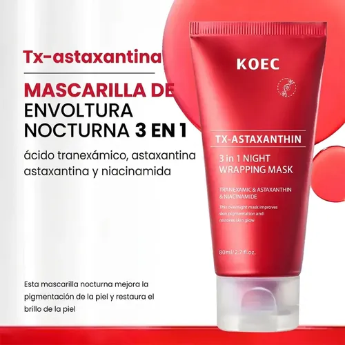 Mascarilla Nocturna Hidratante Facial Txa Niacinamida 80ml