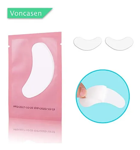 Set De 100 Pares De Almohadillas De Gel Para Extensiones De