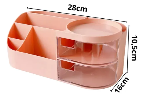 Organizador Maquillaje Con Cajones Belleza Porta Cosmeticos