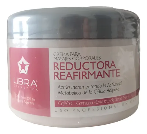 4 Crema Masajes Reductora Y Reafirmante 250g Libra Cosmetica