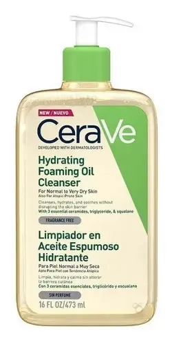 Cerave Limpiador Aceite De Ducha Piel Normal A Muy Seca 473ml