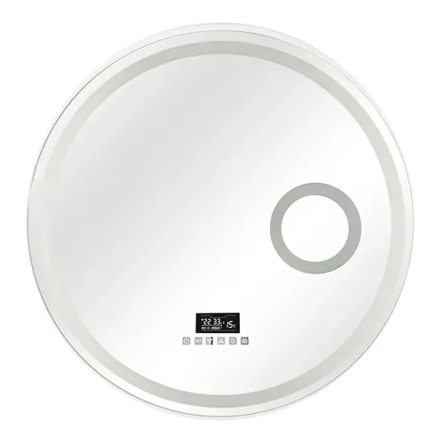 Espejo Redondo Con Parlante Led 60cm Lupa Frío Cálido Bluetooth