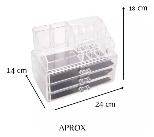 Organizador Maquillaje Acrilico Cajón Caja Porta Cosméticos