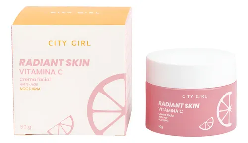 Crema Facial City Girl Antiarrugas Hidratante Vitamina C Noche 50g