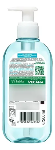Limpiador Facial Garnier Express Aclara Anti Acné 200ml
