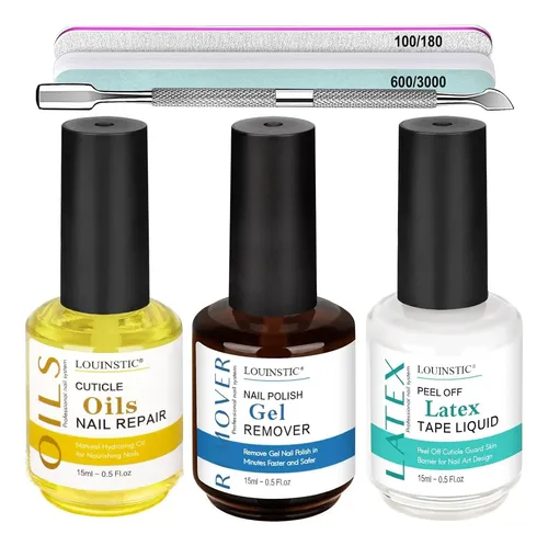 Kit De Remoción De Uñas En Gel Louinstic 3-en-1 Sin