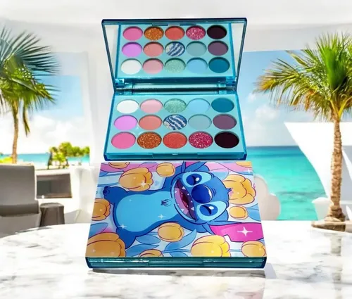 Sombra Maquillaje Paleta Labubu – Capibara- Stitch Tendencia