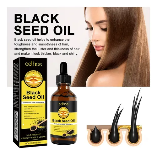 Esencia De Aceite De Semilla Negra Eelhoe Nutre El Cabello