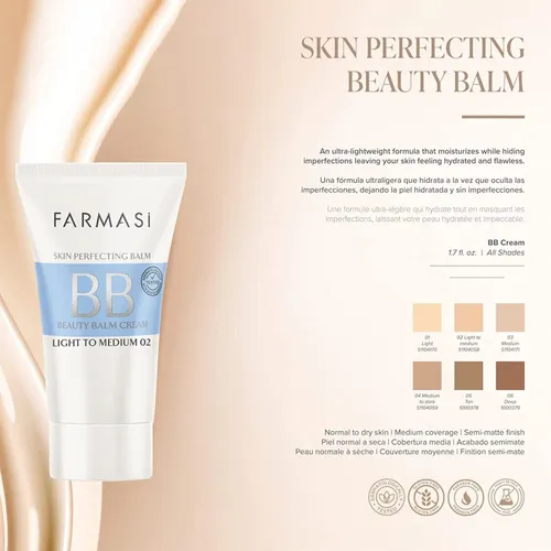 Bálsamo De Belleza De Maquillaje Bb Cream Farmasi De Cobertu