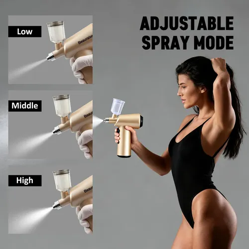 Pistola De Bronceado En Spray Recargable Y Sin Cable Beaurai