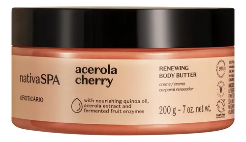 Manteca Corporal Nativa Spa O Boticário 200g Cereza De Acer