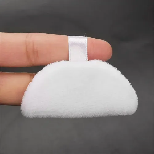 5 Unids Soplo De Polvo Esponja Puff De Maquillaje De Blanco