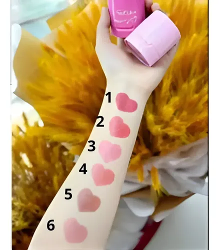 Rubor Liquido Blush C/esponja Corazon Cushion Mocallure Tono Del Maquillaje 05