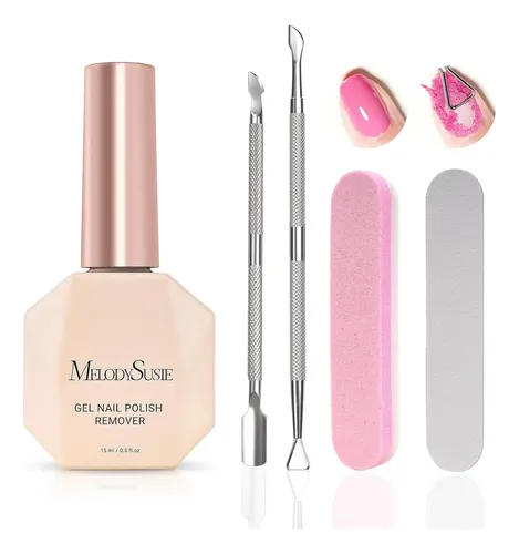 Removedor De Esmalte En Gel Melodysusie 15ml Kit Manicura