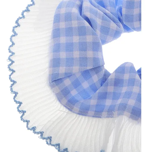 3 Cintas Elásticas Para El Pelo Con Borde De Encaje A Cuadro