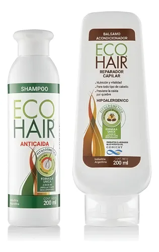 Ecohair Shampoo Anticaida 200 +  Acondicionador Reparador