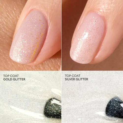 Top Coat Oro Glitter Verde Manucurist 15 Ml