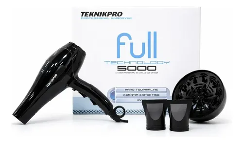 Secador de pelo Full Technology 5000 color negro Teknikpro