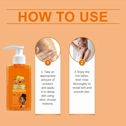 Vitamin C Scrub Body Wash, Vitamin C Moisturizing Skin 1pcs