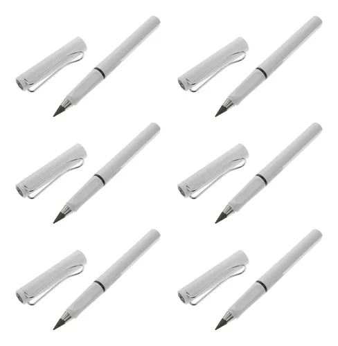 6 Lápices Para Escribir Sin Afilar Pack De 6