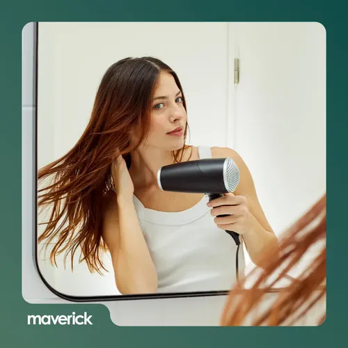 Secador De Pelo Frio Calor Maverick 2100w Modelo Hd2200 Color Negro