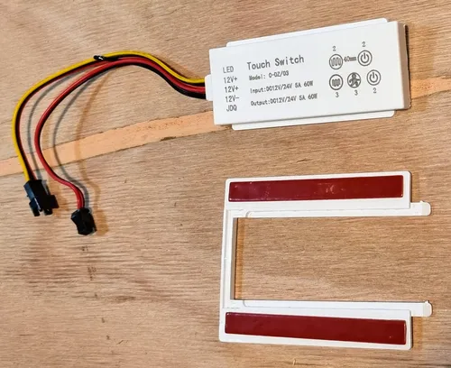 Interruptor Touch Display Iluminación Led Espejo Hora Temp