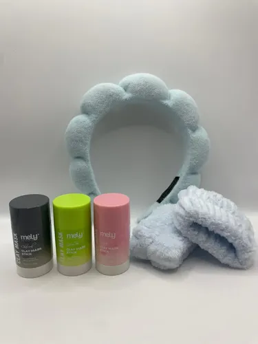 Set Regalo Skincare Completo En Caja Vincha Macarillas