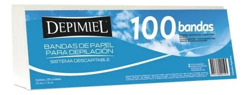 Bandas Depilatorias Descartables X 100 Unidades Depimiel