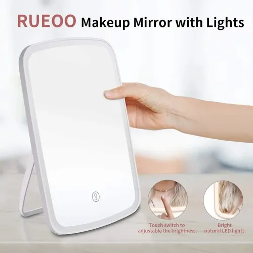 ) Espejo Maquillaje Táctil Portátil For Mujer Luz For !